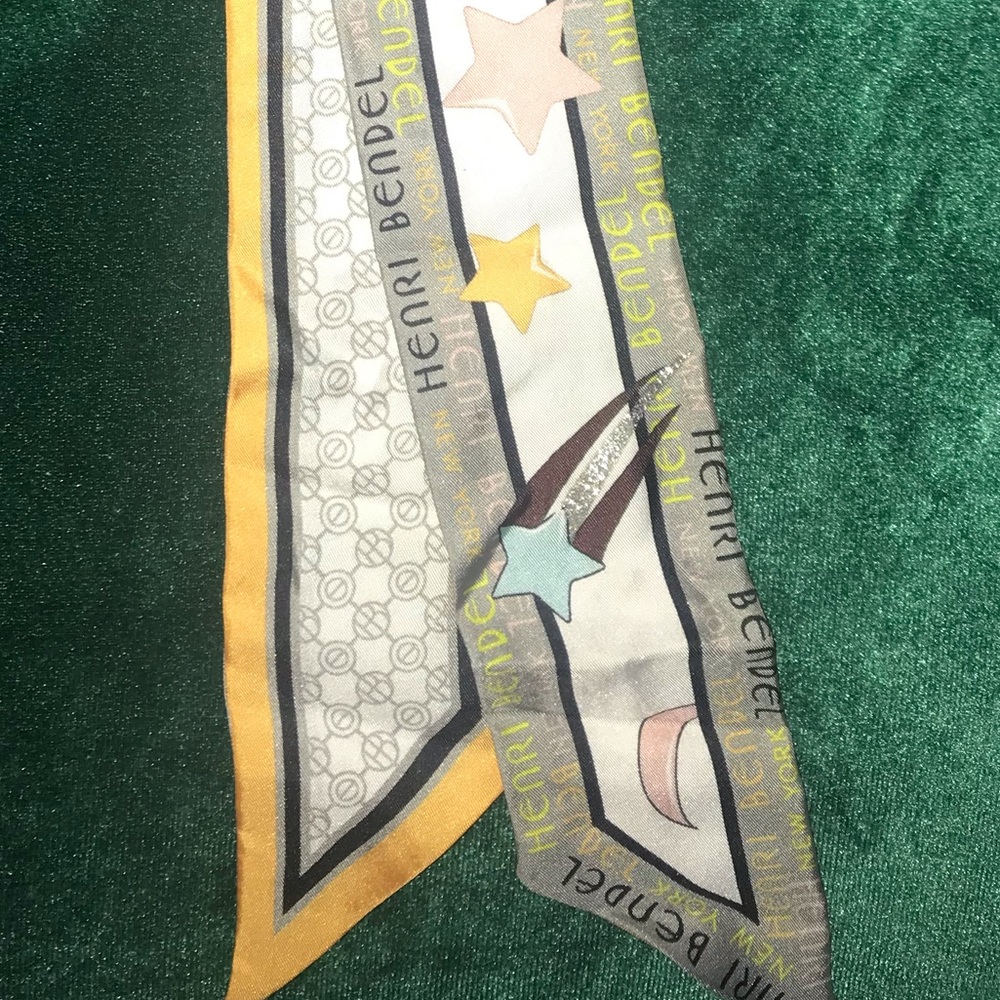 Henri Bendel Celestial Twilly Scarf 100% Silk - Picture 8 of 10